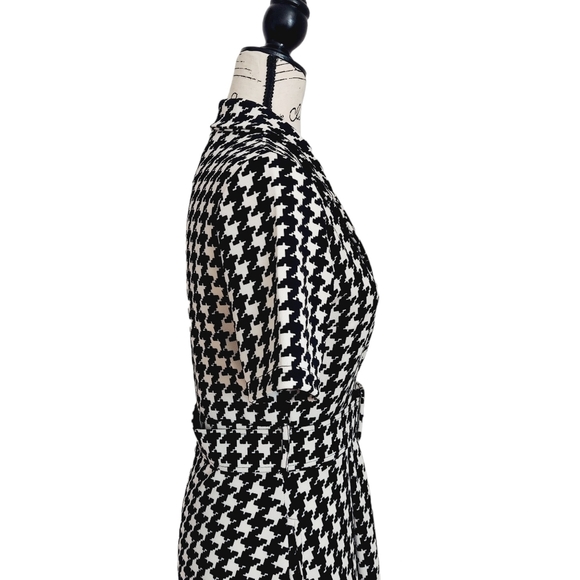 NWOT DKS Life Houndstooth Print Retro Style 1950s Dress with side pockets - Picture 6 of 11